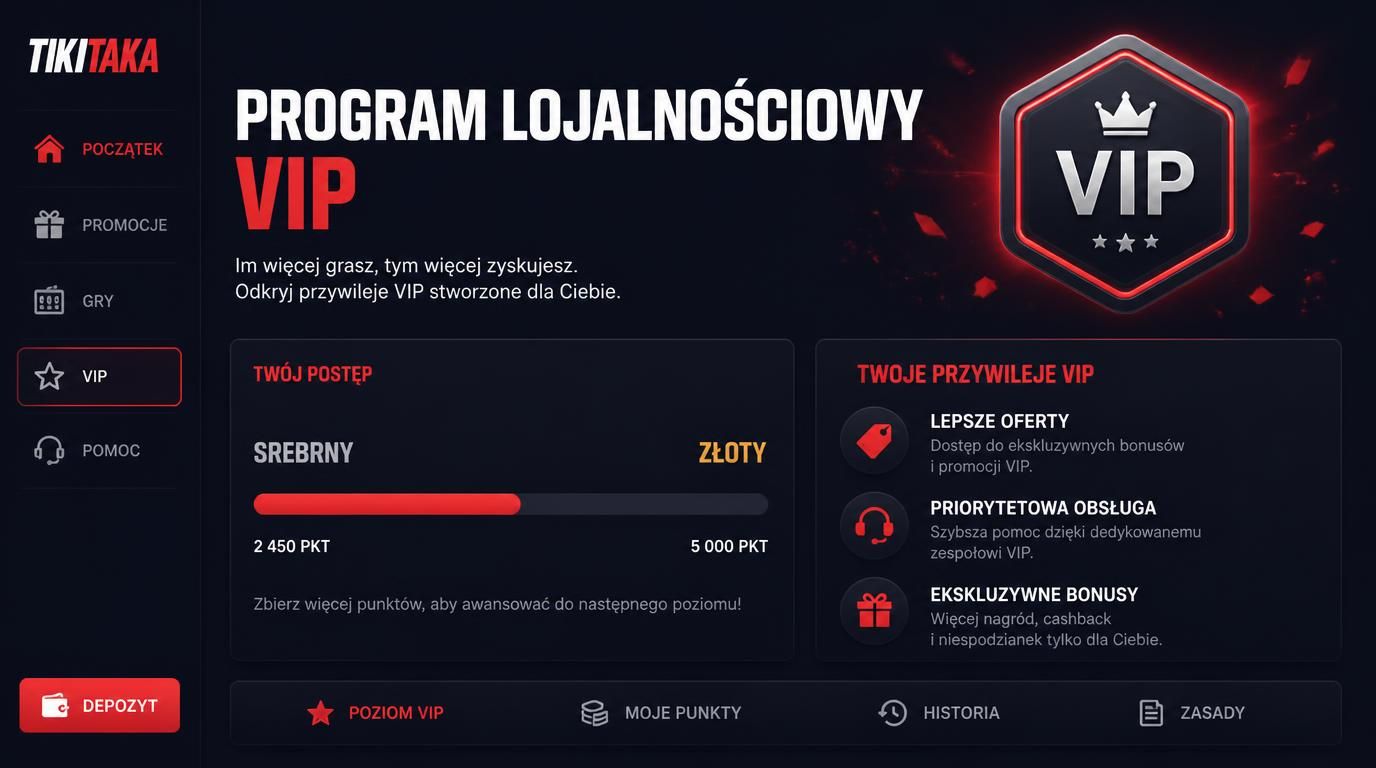 symbol programu lojalnościowego VIP w kasynie