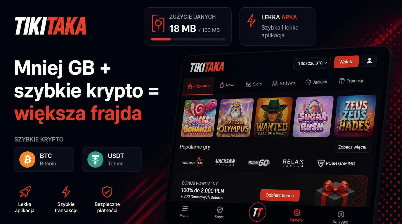 Aplikacja używa mniej danych + obsługuje krypto